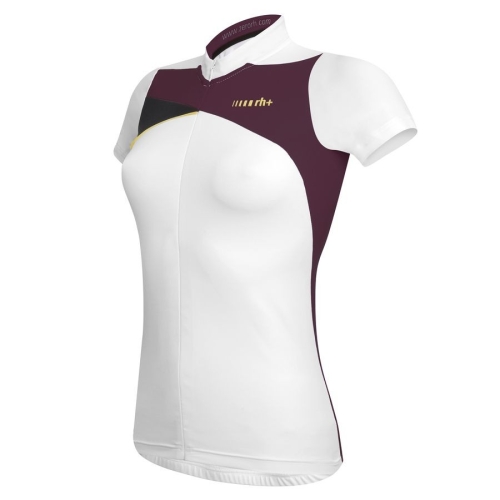 Damska koszulka rowerowa zeroRH+ Trinity W WHITE - GRAPE VIOLET - BLACK - S