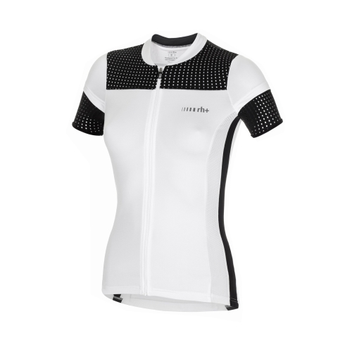 Damska koszulka rowerowa zeroRH+ Flap W white-black - L